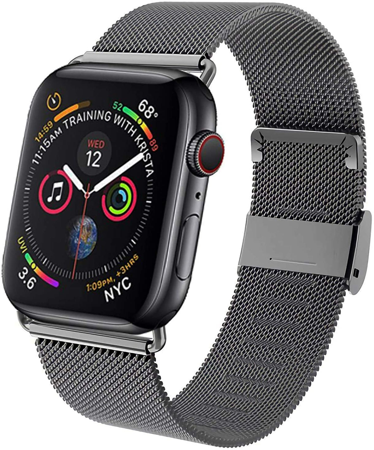 Pasek do zegarka Apple Watch Milano Loop – szary