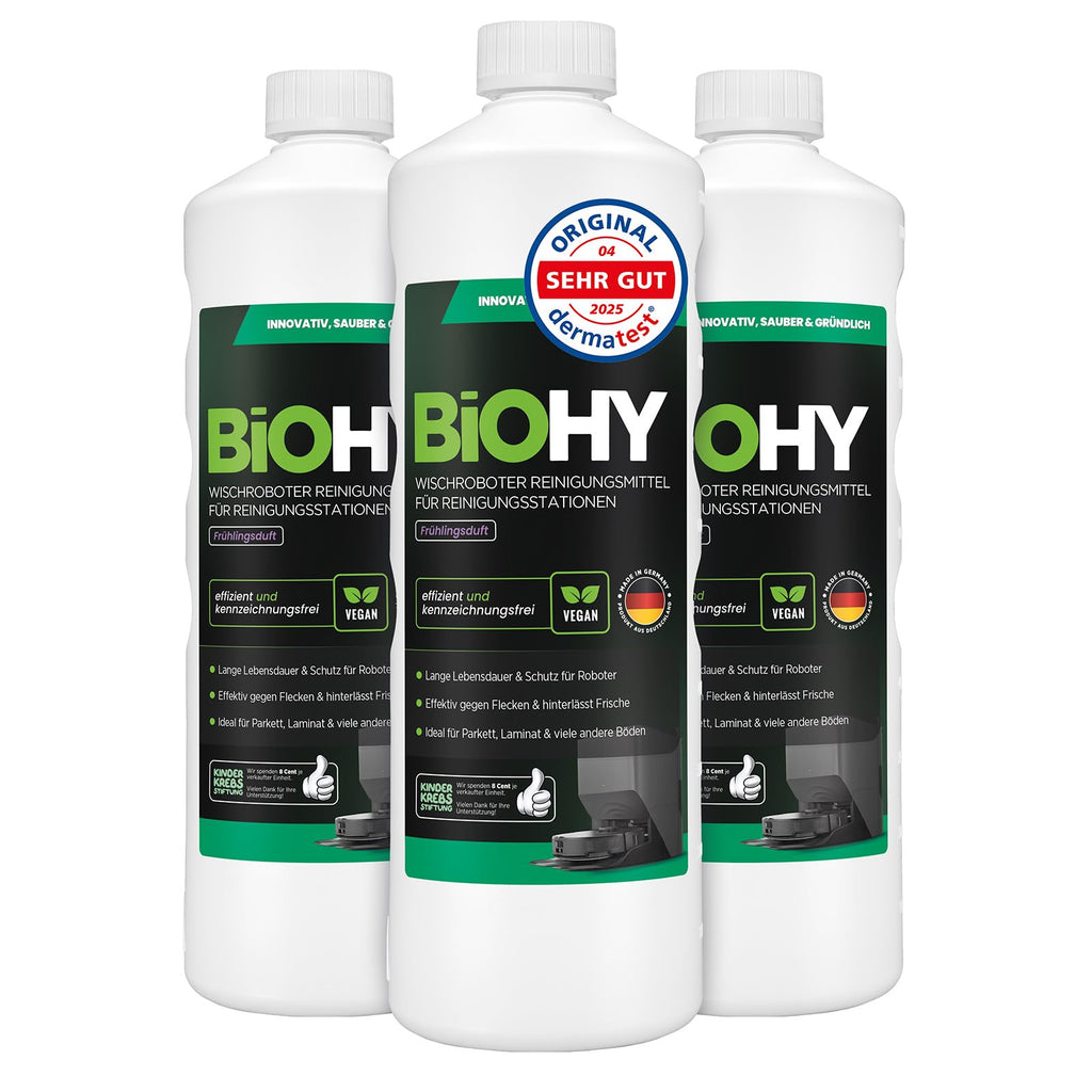 BiOHY Wischroboter Reiniger für Station mit Orangenduft (2 x 1 Liter)
