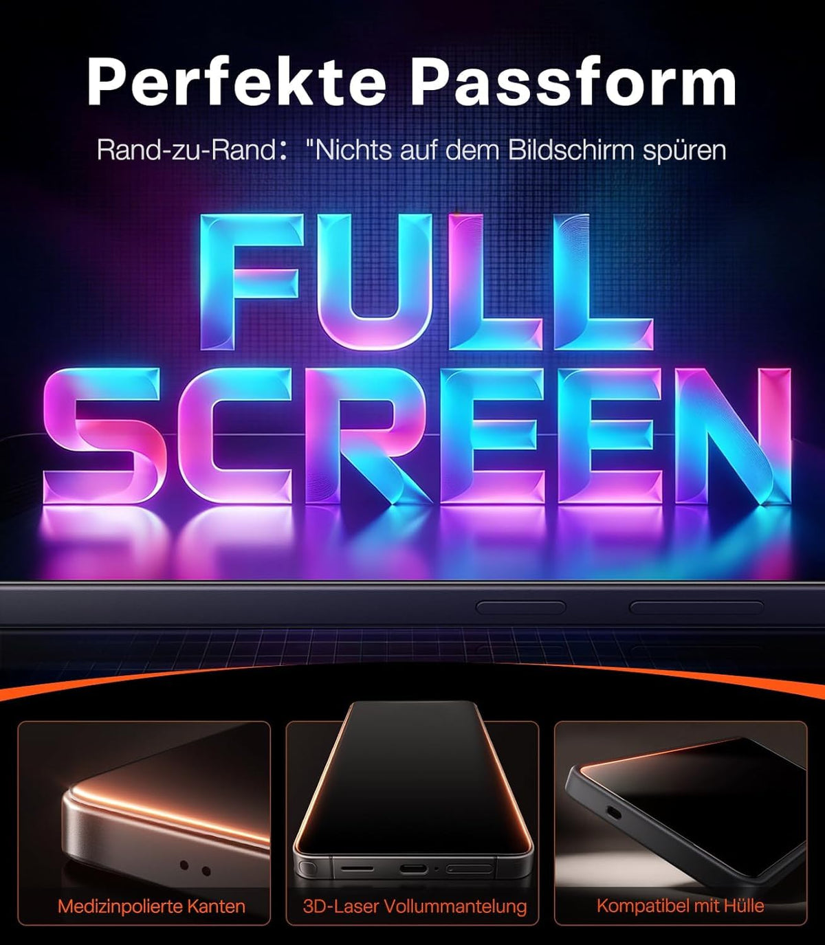 TORRAS für iPhone 18 Pro für Panzerglas TOP 9H+, Auto-Montage, 2 Stück