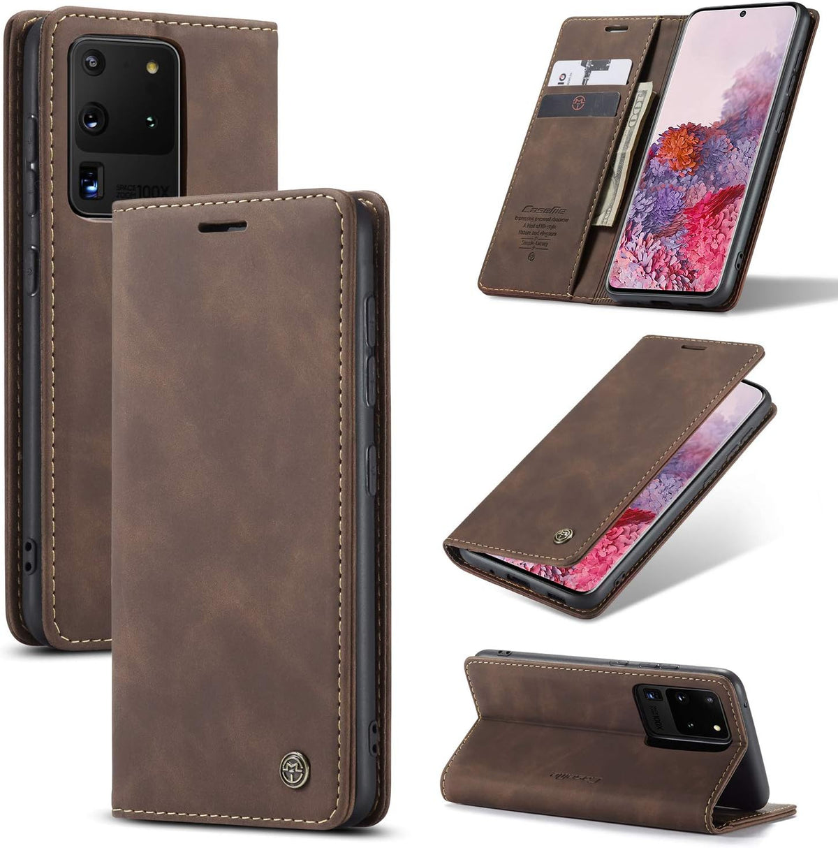 Handyhülle für Honor Magic 6 Pro Hülle Premium PU Klapphülle RFID Lederhülle Faltbare Schutzhülle Kartenfach Standfunktion Handytasche Hülle Honor Magic 6 Pro 5G - Schwarz