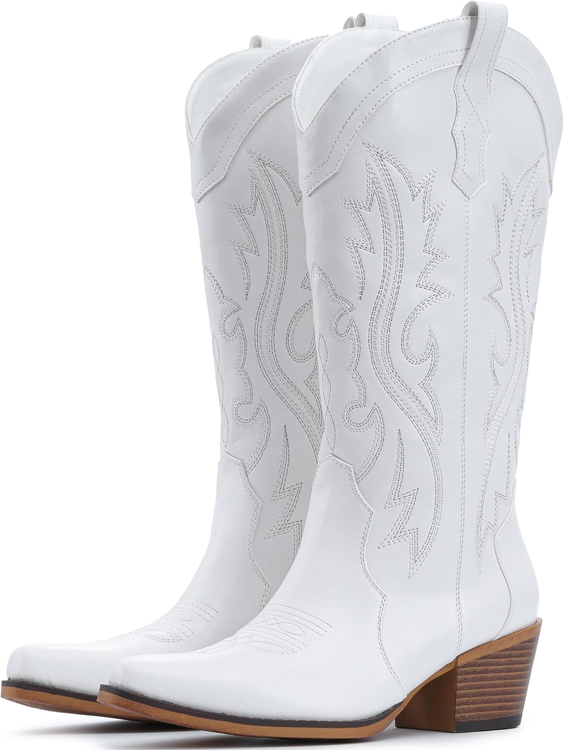IUV Cowboystiefel für Damen Western Cowgirl Stiefel wadenhoch mit spitzer Kappe