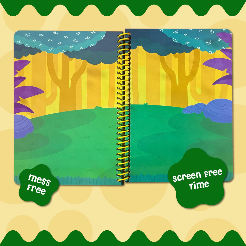 Stick4Ever Jelly Sticker Book® - for Kids - Waterproof, Easy to Clean Reusable Sticker Book for Toddlers- Reusable Road Trip Activities for Kids - Stocking Stuffers for Toddlers (Farm)