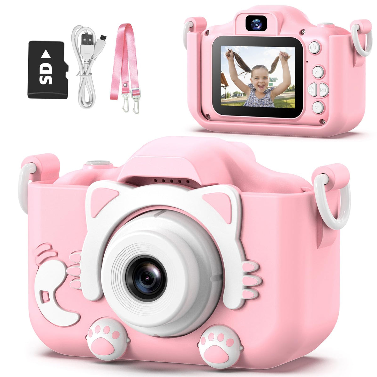 Goopow Kids Camera Toys for 3-8 Year Old Girls Boys