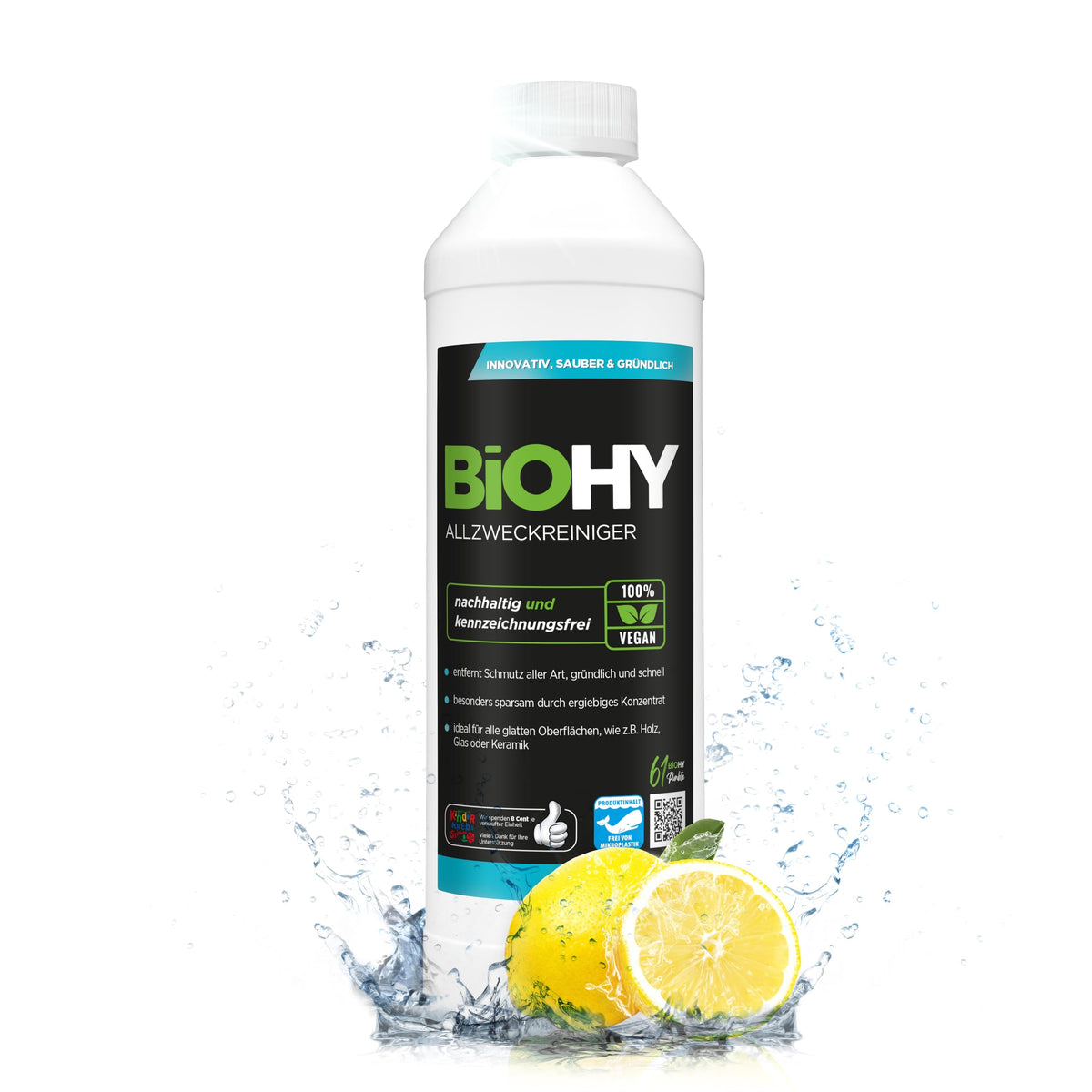 BiOHY Wischroboter Reiniger für Station mit Orangenduft (2 x 1 Liter)