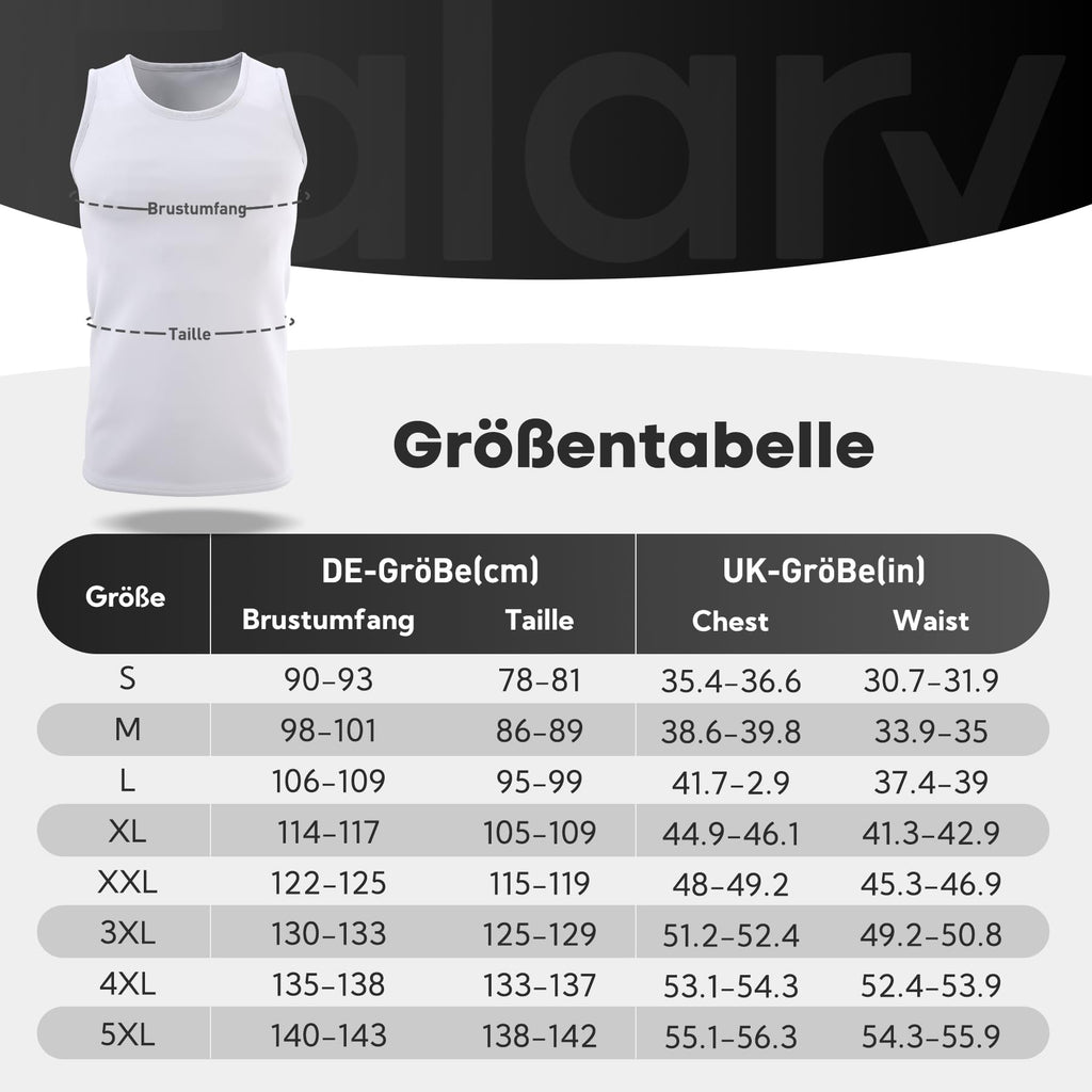 FALARY 3er-/6er-Pack Herren-Unterhemd aus Baumwolle Tanktop Unterhemden S-5XL