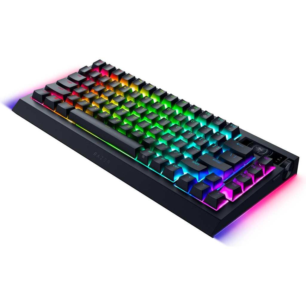 Razer BlackWidow V4 - Mechanische Gaming-Tastatur Chroma RGB (Mechanische Yellow Switches, 6 eigene Makro-Tasten, Doubleshot-ABS-Tastenkappen) QWERTZ DE-Layout | Schwarz