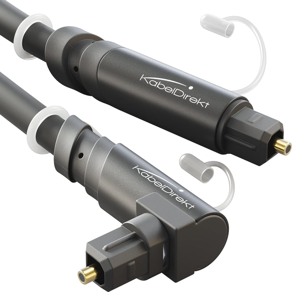 TOSLINK Kabel, Optisches Audiokabel - 10 m langes Glasfaserkabel für Soundbars (Digital S/PDIF, Stereoanlagen/Verstärker/Verstärker, Heimkino, Xbox One/PS4) - CableDirect