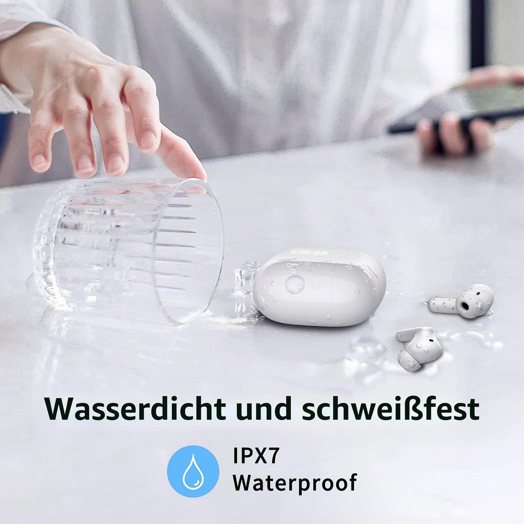 Bluetooth Kopfhörer, Kopfhörer Kabellos Bluetooth 5.4, Tiefer Bass Ohrhörer