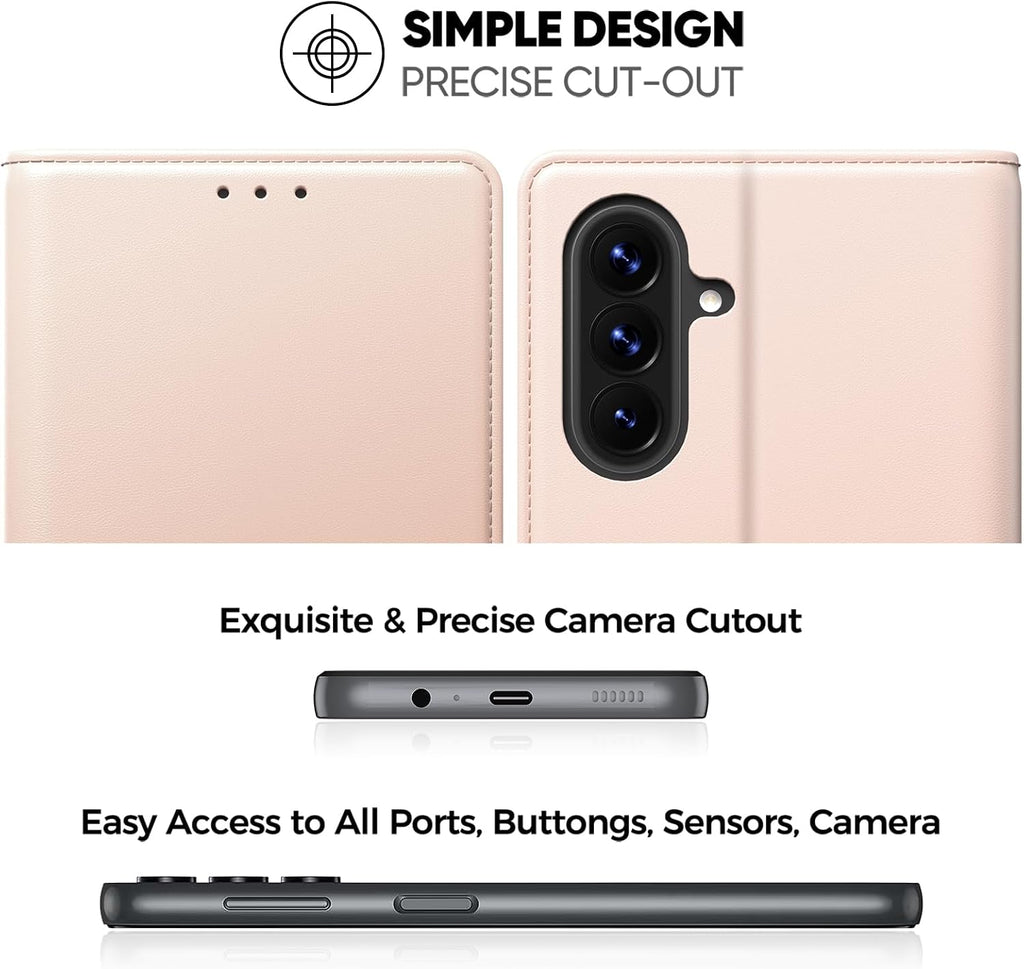 Peakally Handyhülle für Samsung Galaxy A17 5G Hülle [Mit 1 Stück Panzer Schutz Glas] [Premium PU Leder] [RFID-Blockierung] [Kartenfach] Klapphülle kompatibel mit Galaxy A17 5G / 4G - Grün