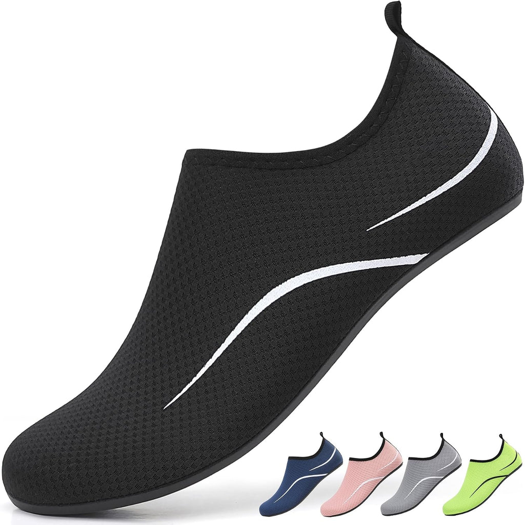 Water Shoes for Women Men Quick-Dry Beach Swim Socks with Non-Slip Sole