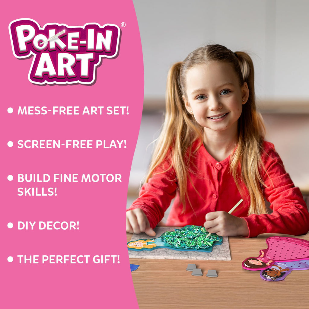 Skillmatics Poke-in Art – Disney Princesses, Wood Craft Kit, Gift for Kids