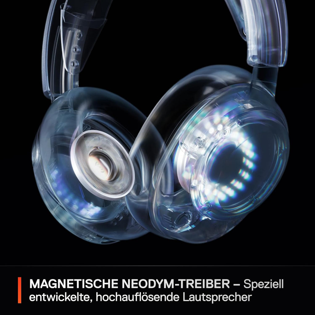 SteelSeries Arctis Nova 5 Wireless - Gaming Headset- Multi-System -PC,PS5 - Magnetische Neodym-Treiber -Über 100 Audio Presets - 60H Akkulaufzeit - 2,4 GHz oder BT-ClearCast Gen2.X-Mik -Weiß