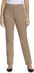 Gloria Vanderbilt Women's Amanda Classic High Rise Tapered Jean Standard, Hazelnut, 18 Short