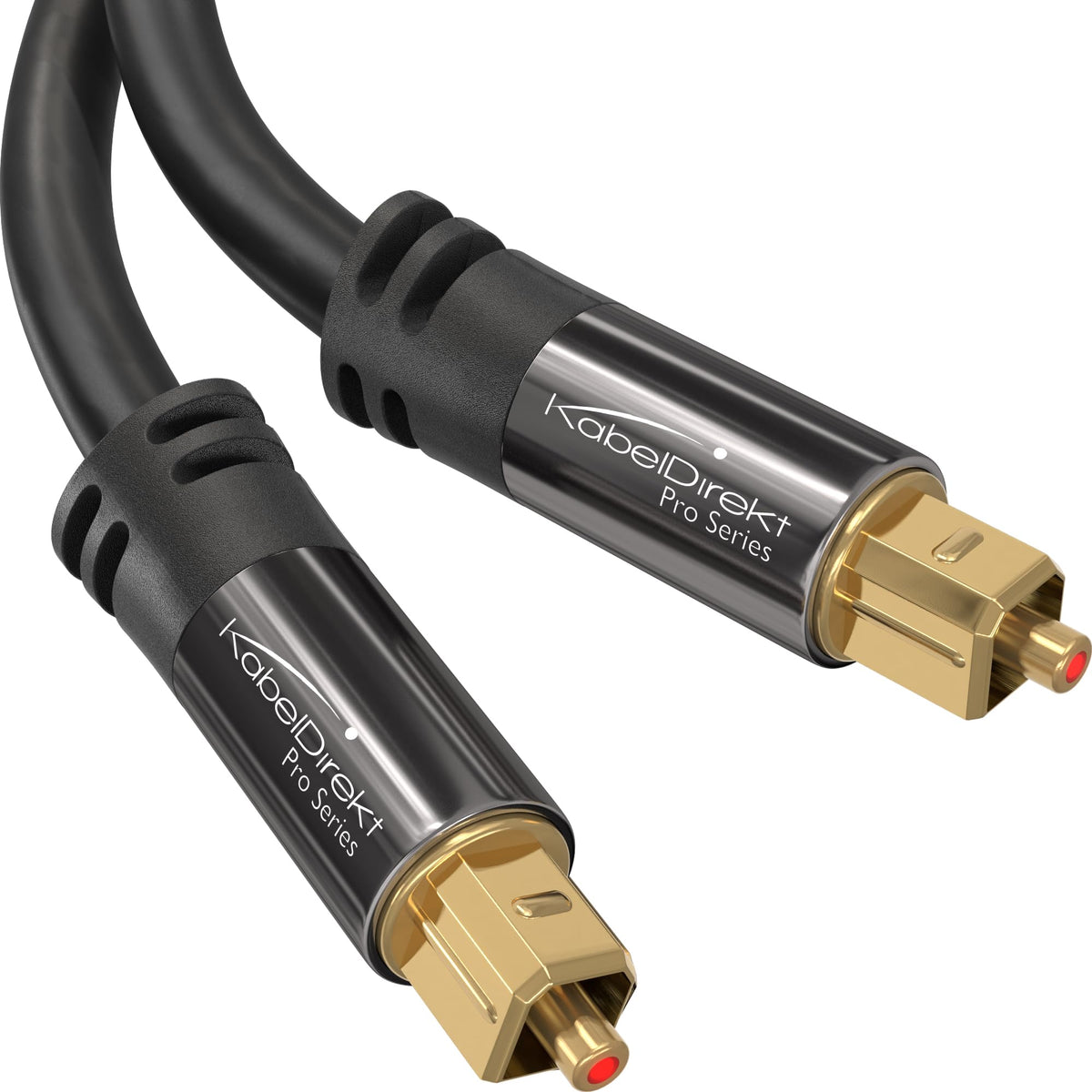 TOSLINK Kabel, Optisches Audiokabel - 10 m langes Glasfaserkabel für Soundbars (Digital S/PDIF, Stereoanlagen/Verstärker/Verstärker, Heimkino, Xbox One/PS4) - CableDirect