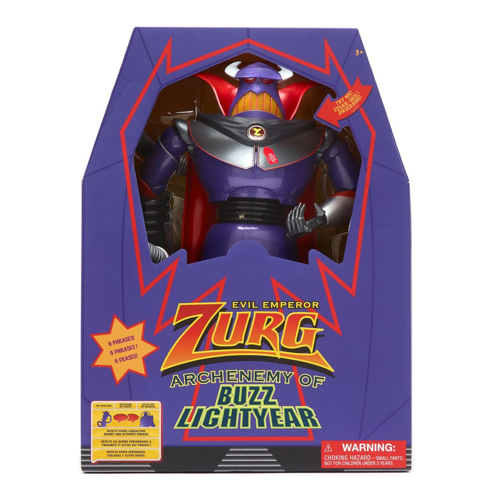 Disney Store Official Buzz Lightyear Interactive Talking Action Figure from Toy Story, Features 10+ English Phrases, Interacts with Other Figures and Toys