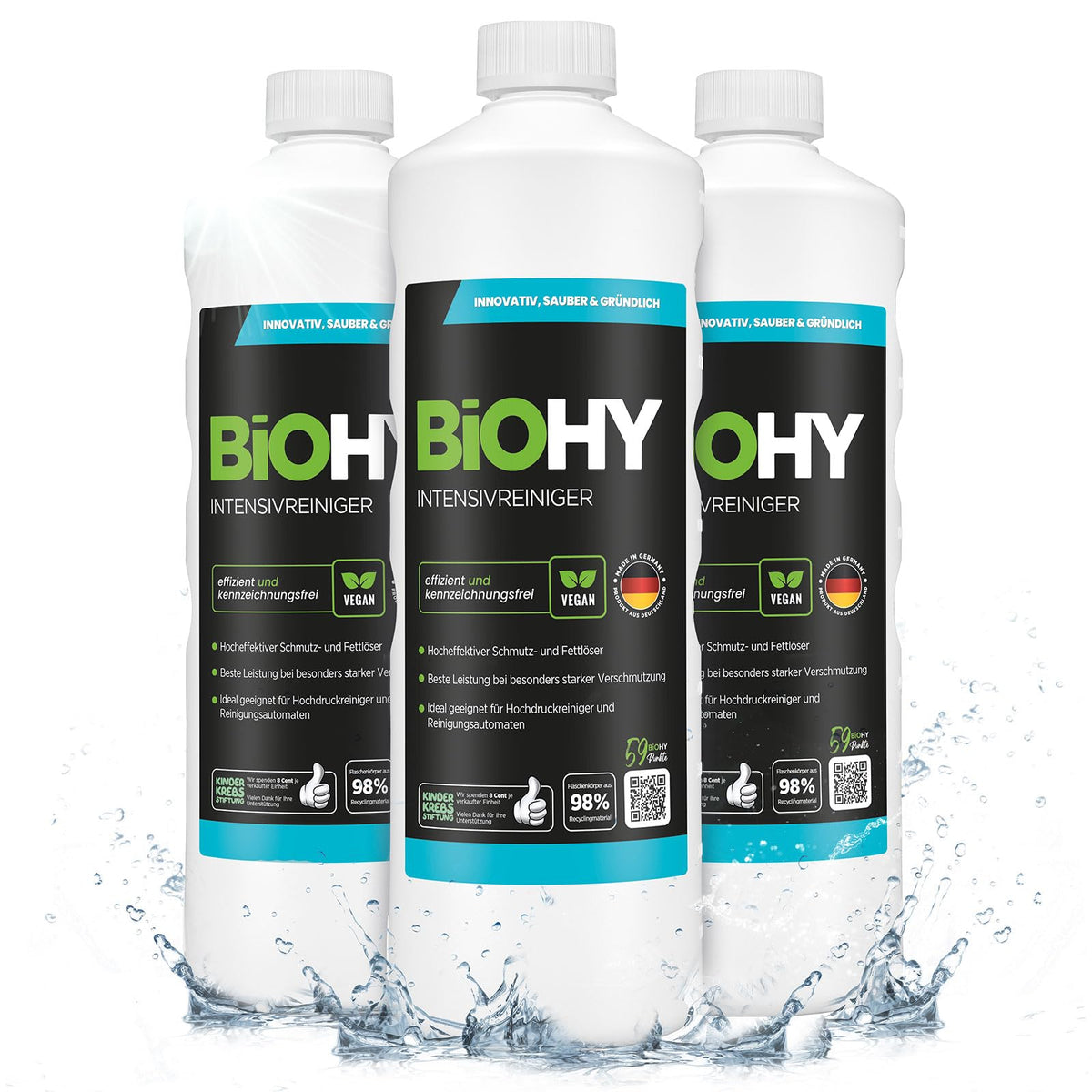 BiOHY Wischroboter Reiniger für Station mit Orangenduft (2 x 1 Liter)