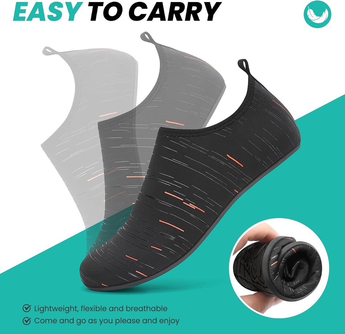 sportvibe Water Shoes Beach Swim Sea Shoes for Men Women