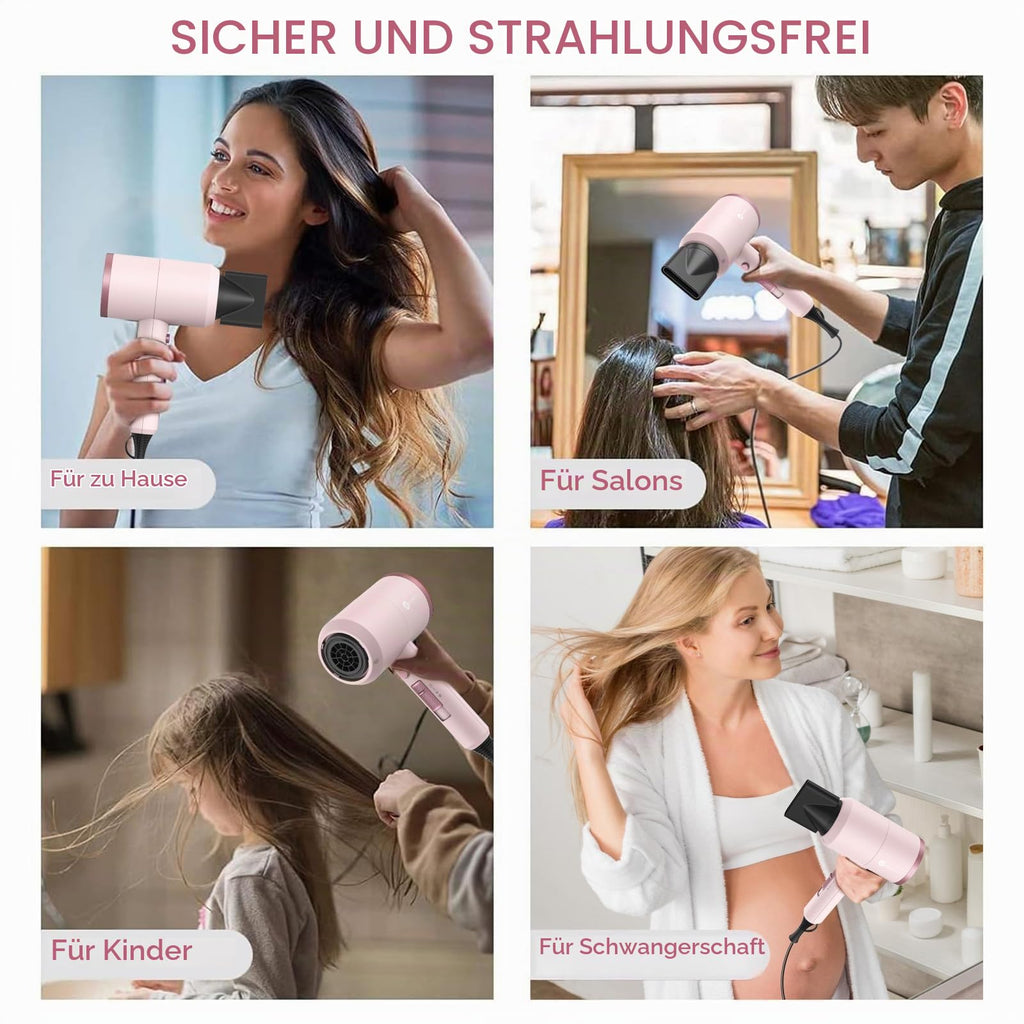 Ionen Föhn AC Motor 1800W Haartrockner slopehill Schnelltrocknen Hair Dryer