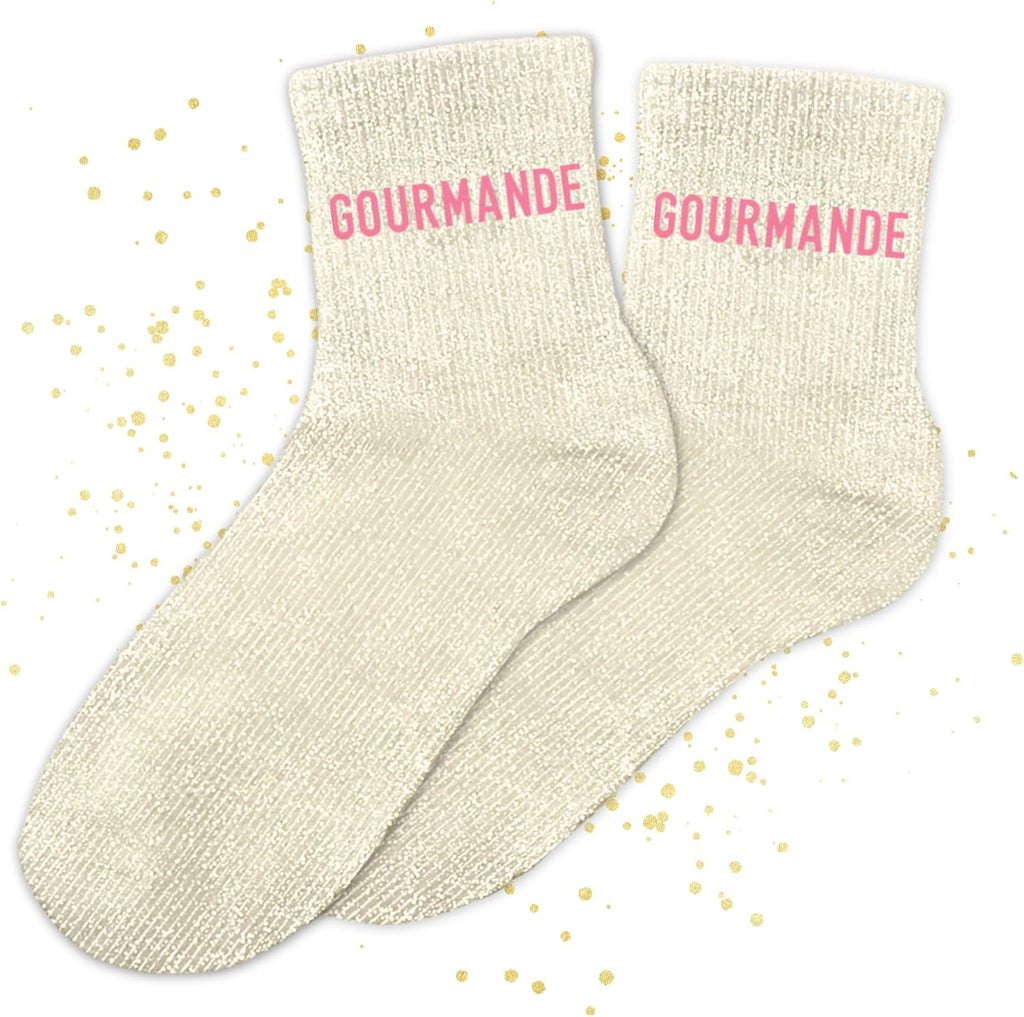 MASSA Chaussettes Paillettes - Taille Unique - Parfaite, Unique, Wesh, Tana, Princesse, Pipelette, Raleuse, Gourmande, Aigrie, Mamounette - Chaussettes à Paillettes