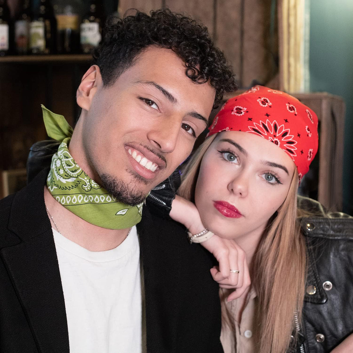 Bandana 100% Coton Qualité Premium - Epaisseur Supérieure - 20 Couleurs Exclusives - Motif Paisley