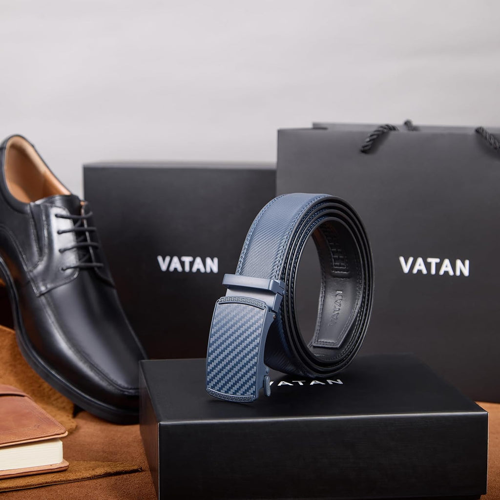 VATAN Ceinture Homme Cuir Boucle Automatique Ceintures 35mm