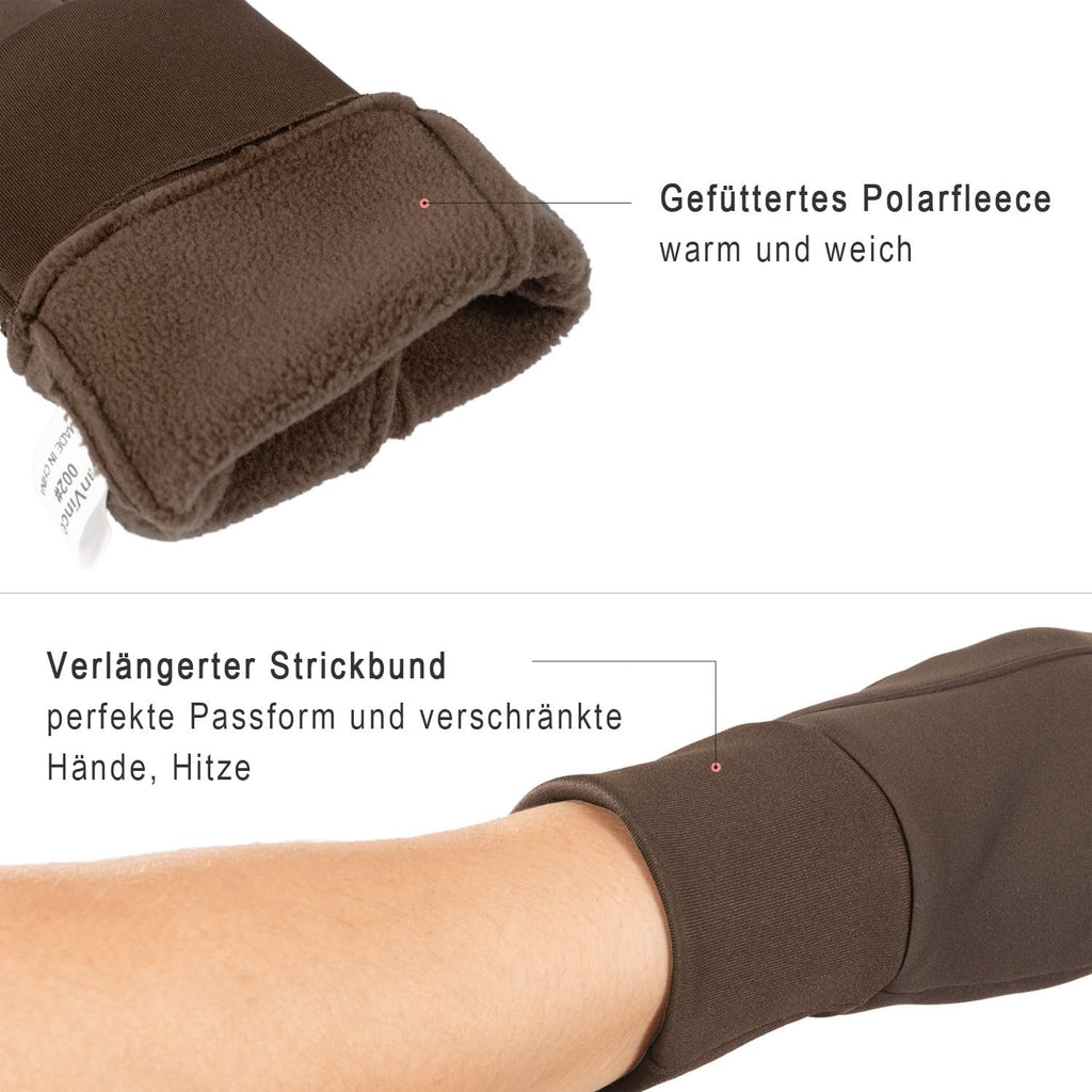 FanVince Handschuhe Herren Damen Winterhandschuhe Thermo Touchscreen Warme Fahrradhandschuhe Geschenke