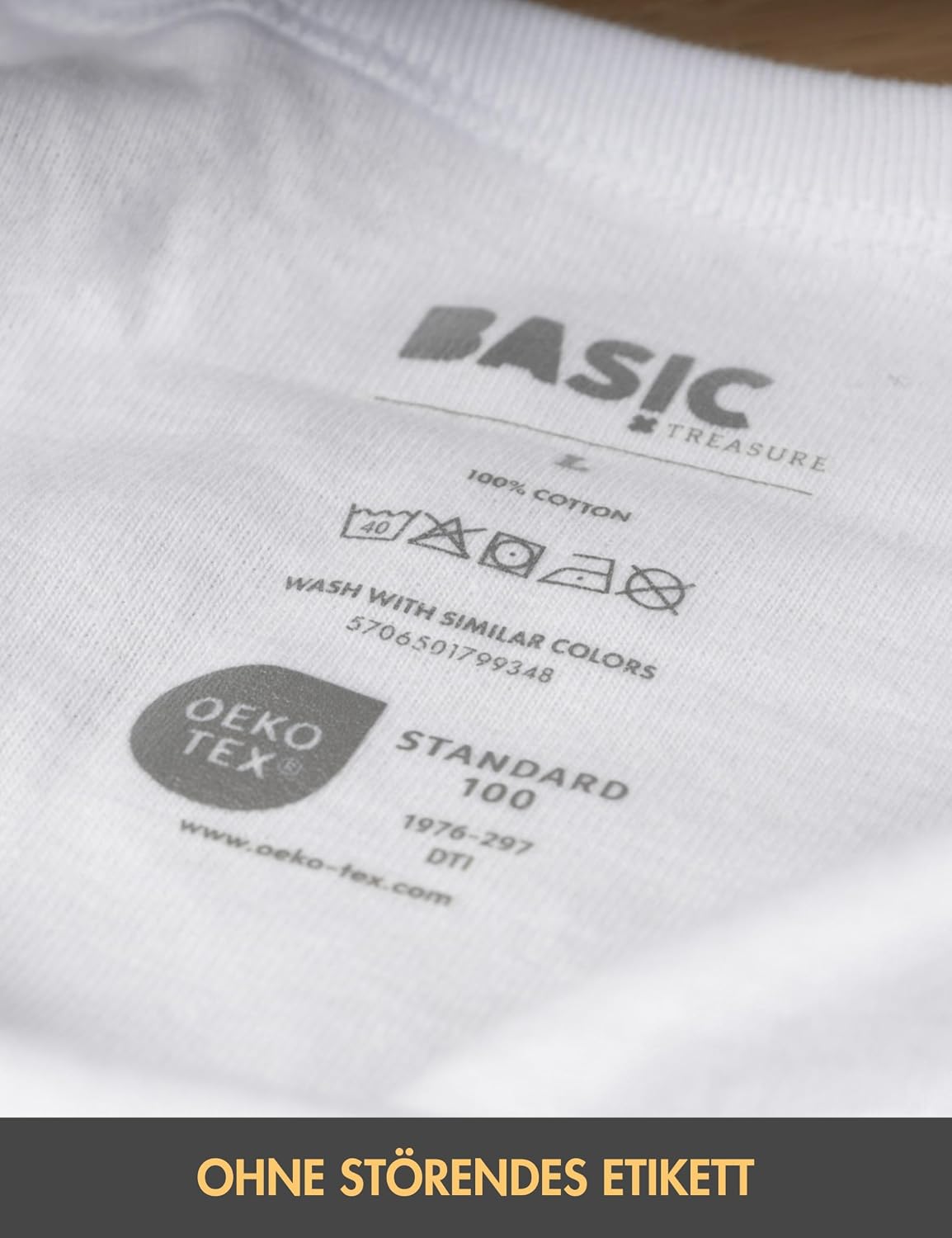 Basic Treasure 5er Pack Unterhemd Herren 100% Baumwolle, Tank Top