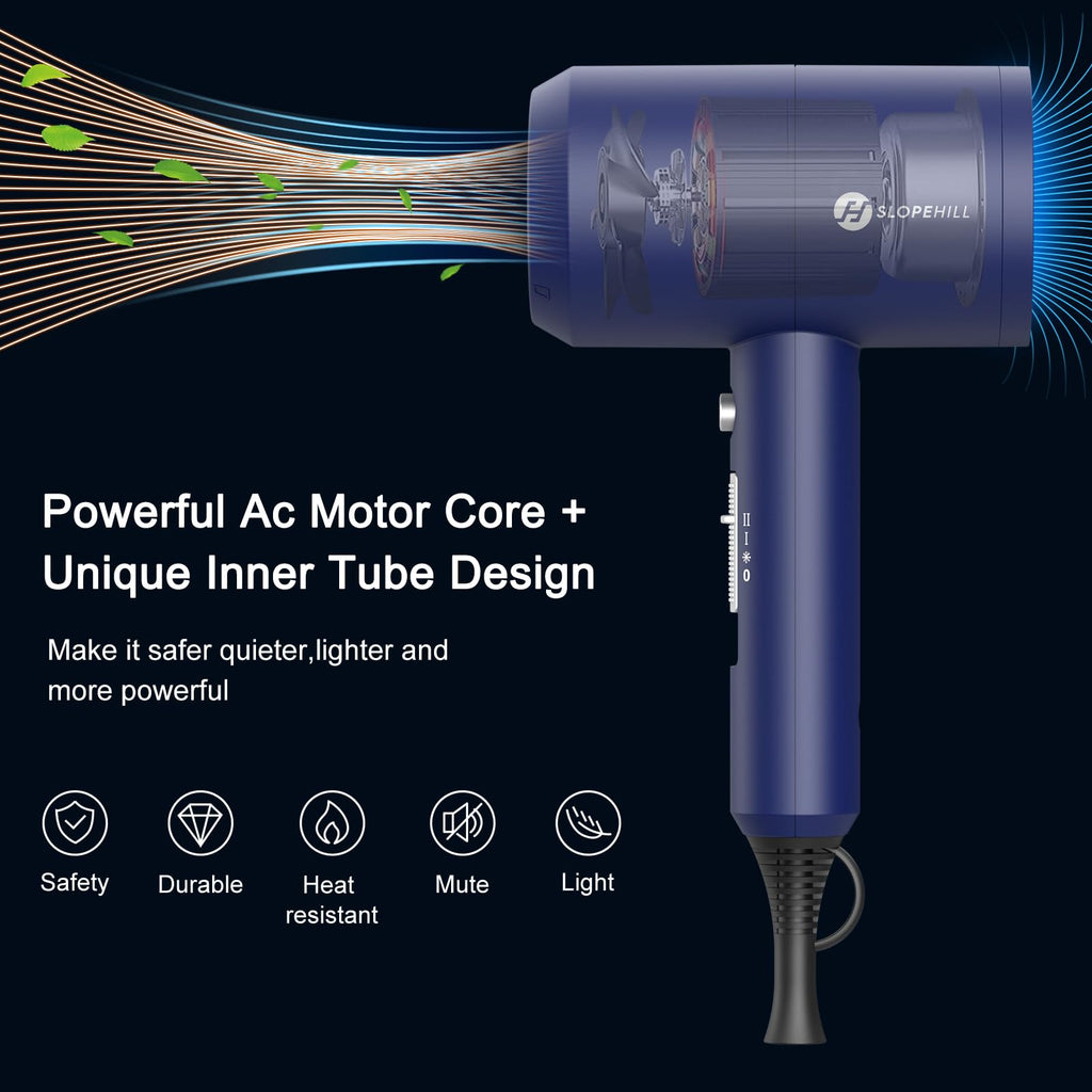Ionen Föhn AC Motor 1800W Haartrockner slopehill Schnelltrocknen Hair Dryer