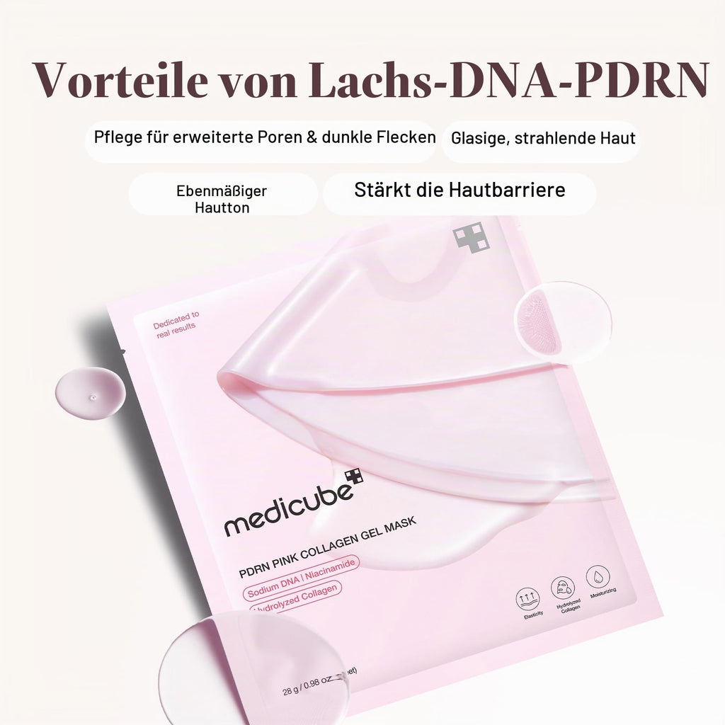 medicube Jelly Gel Maske PDRN Pink Kollagen mit Lachs-DNA x4