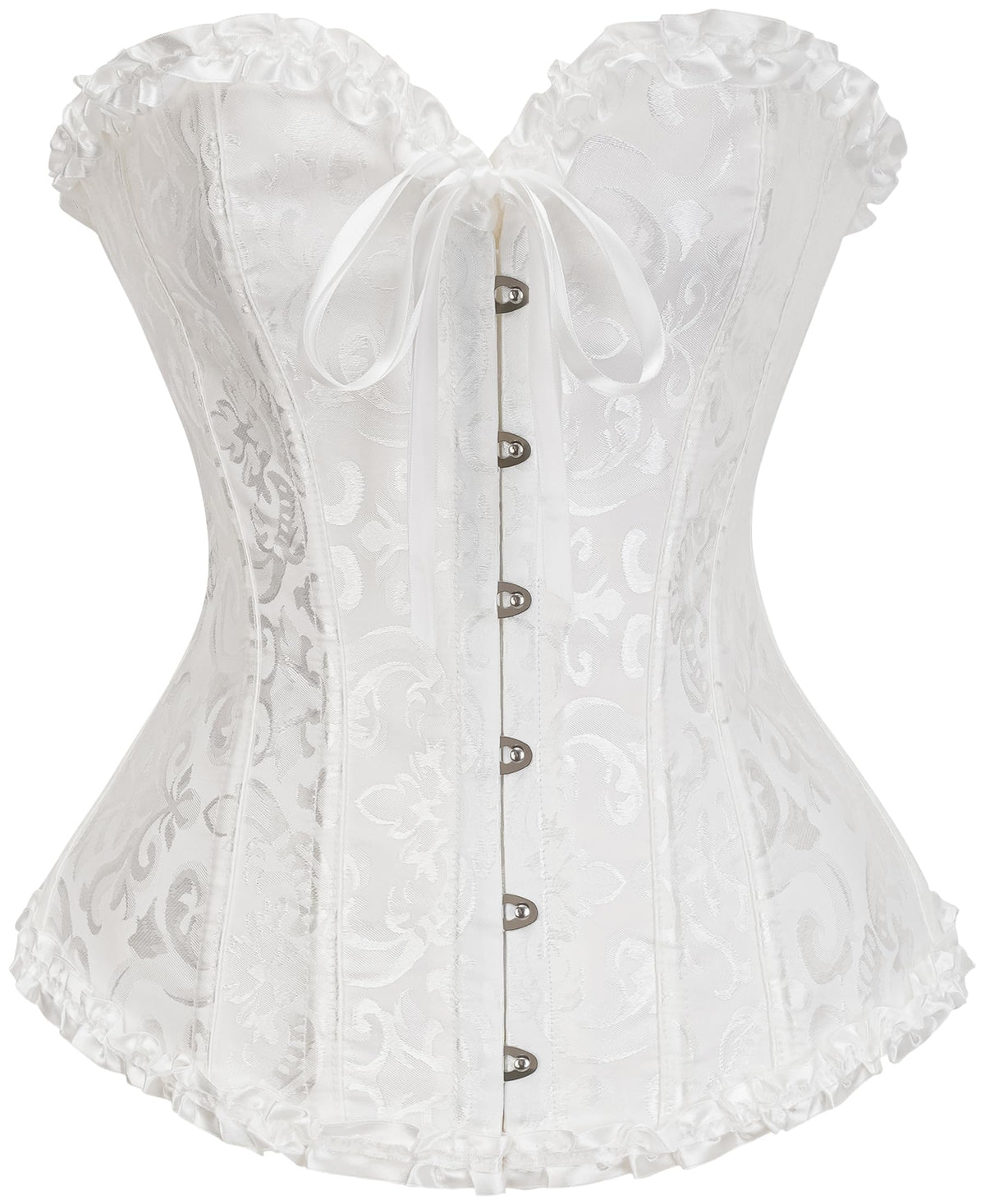 Bustier Corset Top for Women | Overbust Lace Up Waist Cincher Shapewear Lingerie