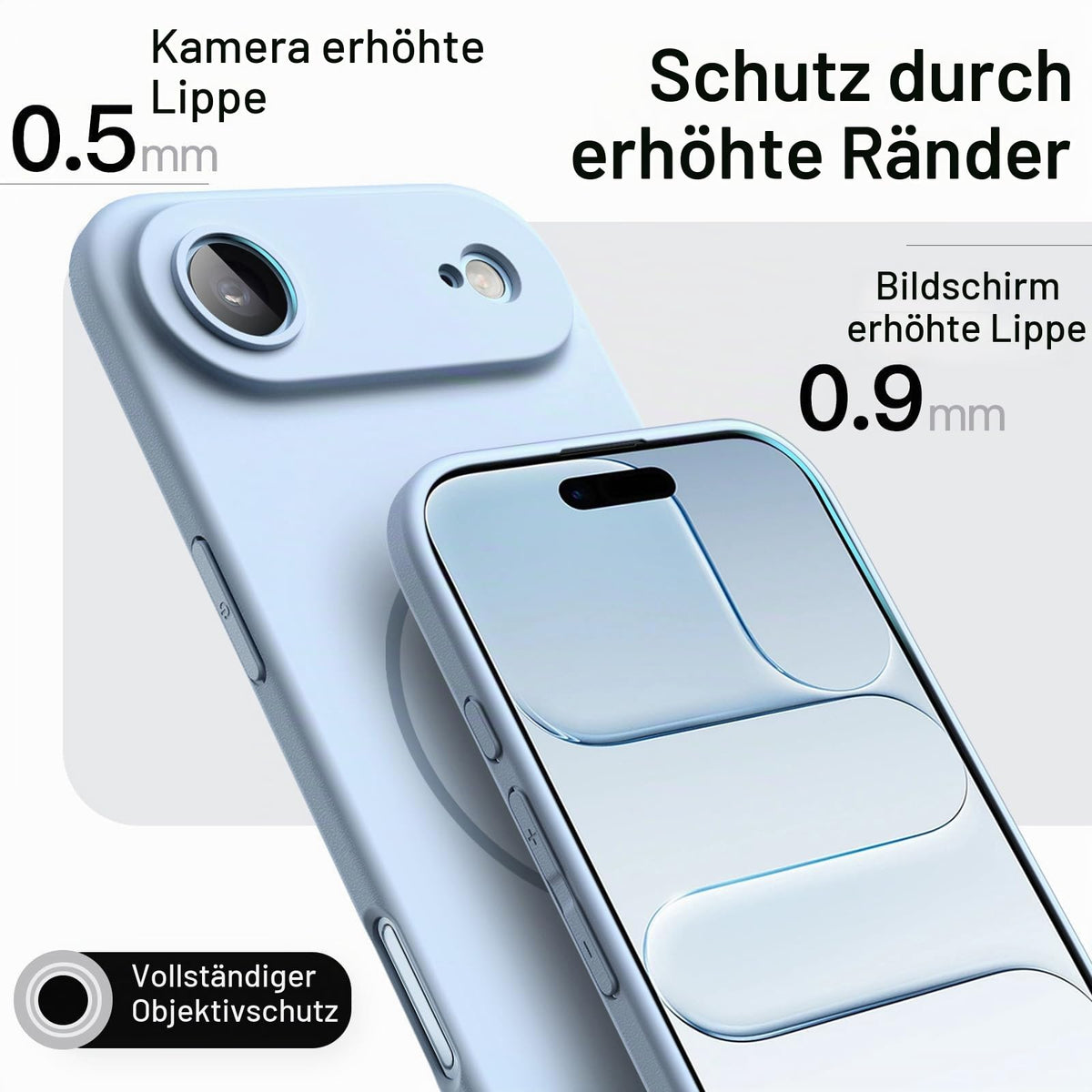 JETech Magnetische Dünne Hülle für iPhone 18 Pro, Schwarz