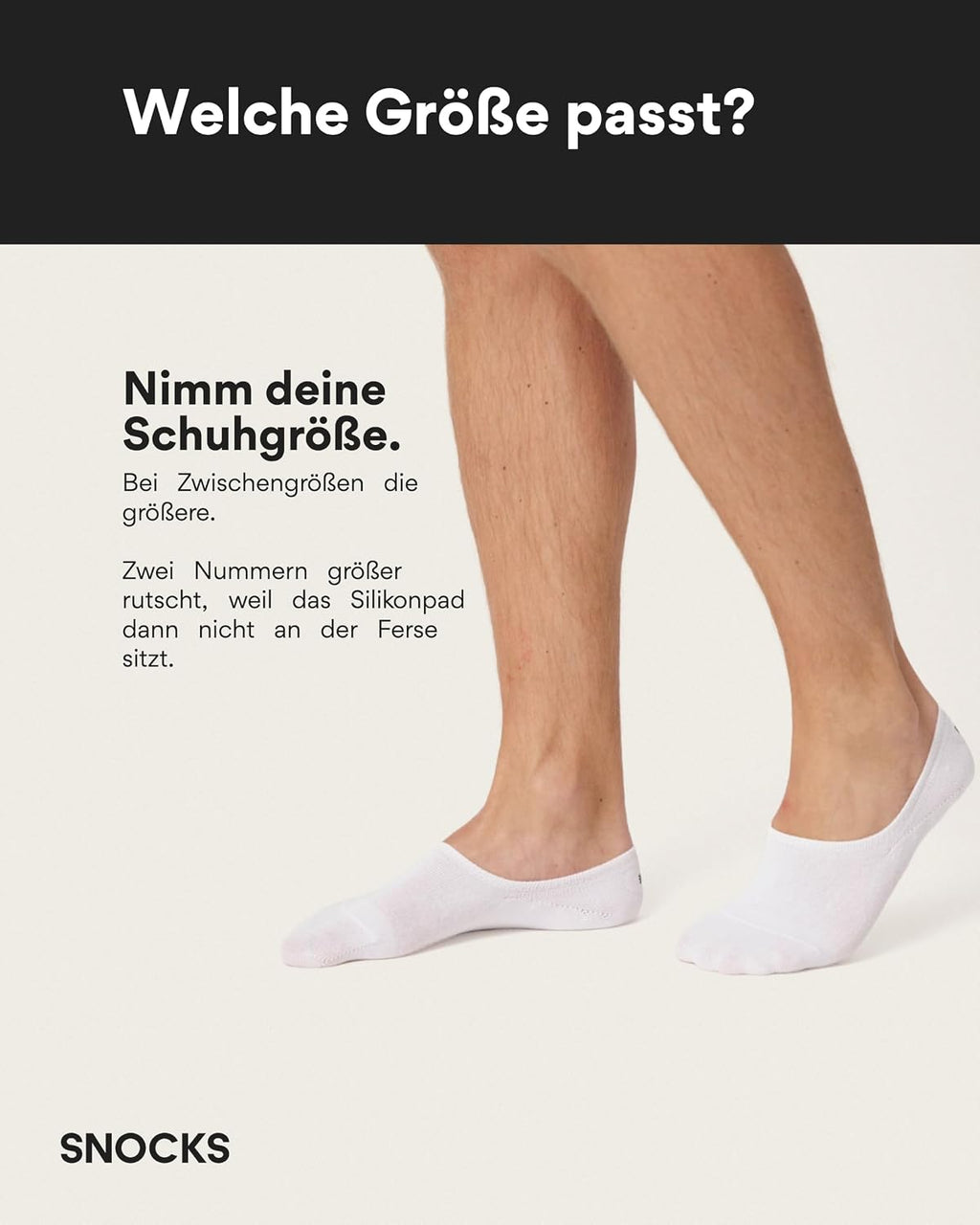 Snocks Füßlinge Damen & Herren aus Bio-Baumwolle, 6 Paar, unsichtbar