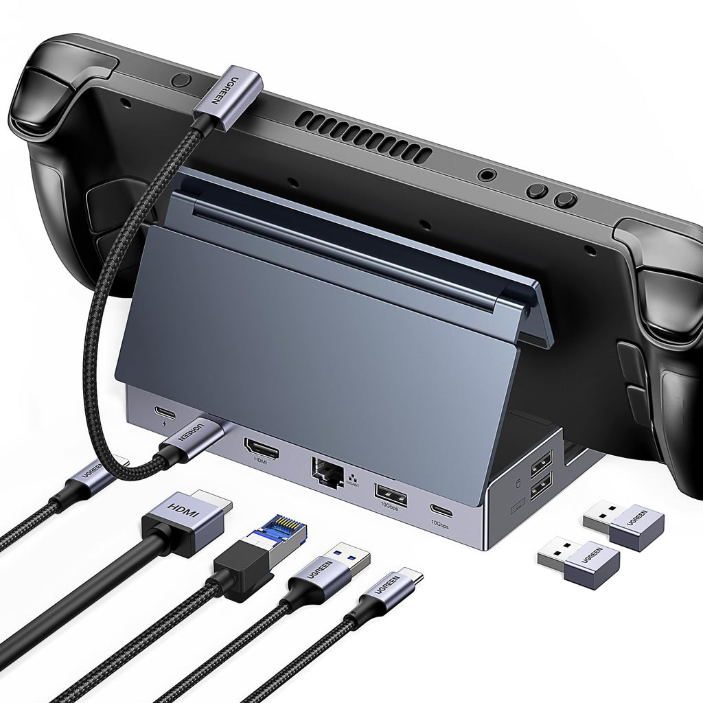 UGREEN Steam Deck Dock mit HDMI 4K@120Hz, Verstellbares Docking Station