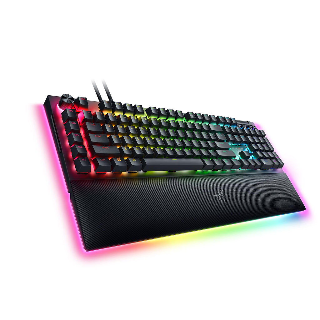 Razer BlackWidow V4 - Mechanische Gaming-Tastatur Chroma RGB (Mechanische Yellow Switches, 6 eigene Makro-Tasten, Doubleshot-ABS-Tastenkappen) QWERTZ DE-Layout | Schwarz