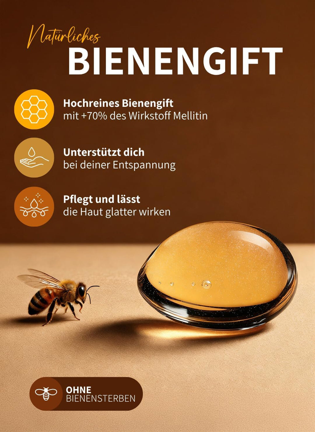 bedrop Bee Cream Bienengiftsalbe hochdosiert (kühlend & wärmend) - 100g