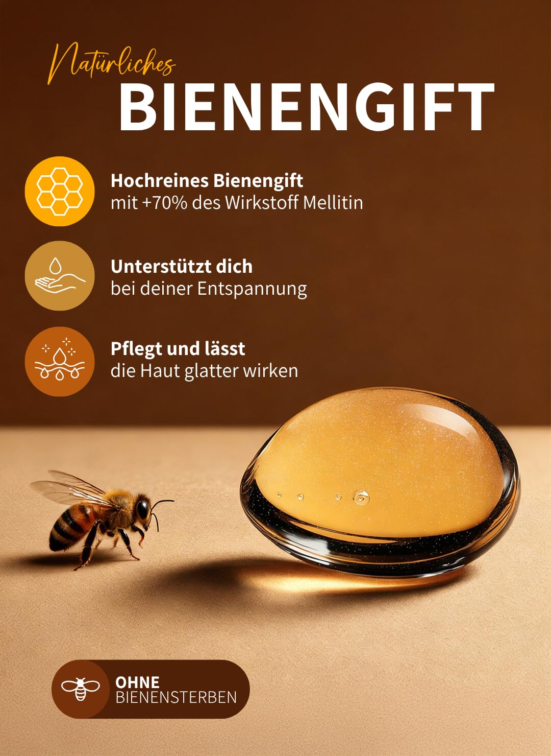 bedrop Bee Cream Bienengiftsalbe hochdosiert (kühlend & wärmend) - 100g