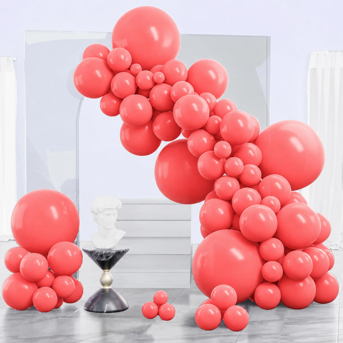 PartyWoo Black Balloons 140pcs Different Sizes of 18 12 10 5 Inch