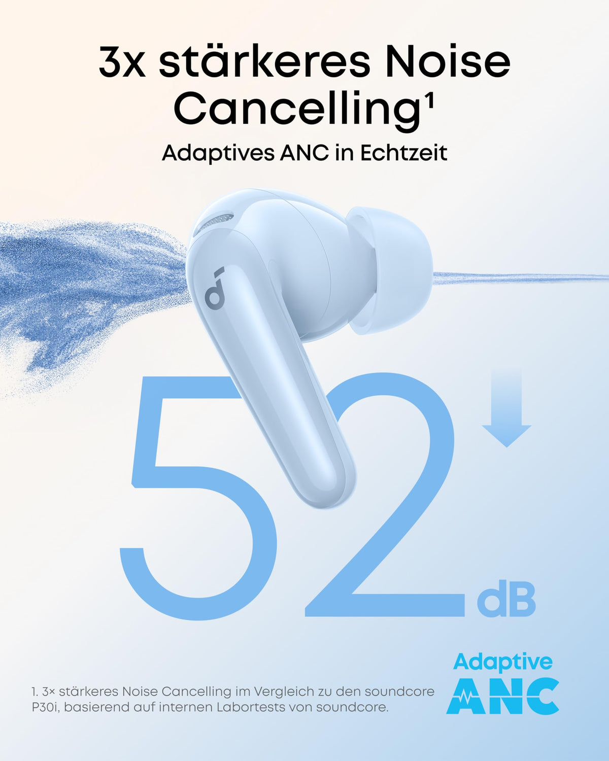 Soundcore by Anker P31i kabellose Bluetooth-Kopfhörer, Hi-Res Sound Schwarz