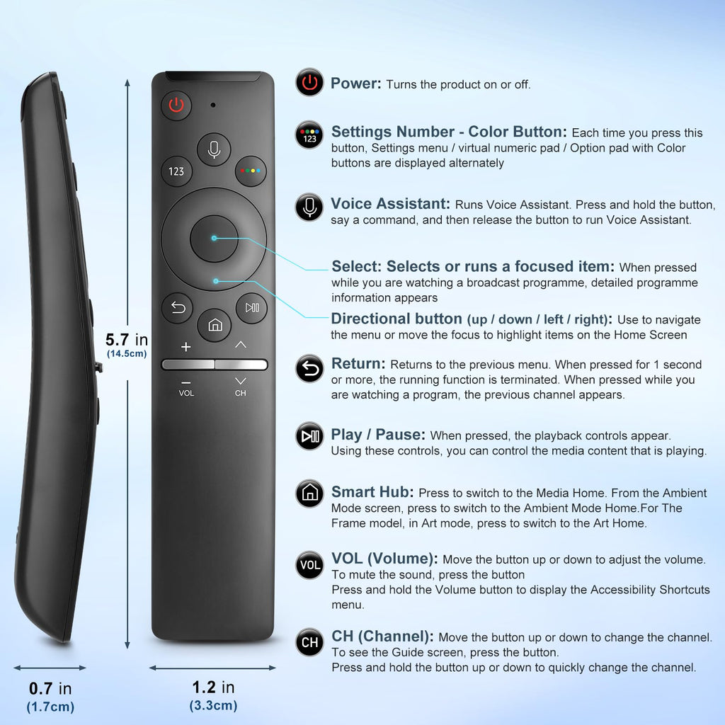 für Samsung Fernbedienung Fernseher, Universal für Samsung Smart TV