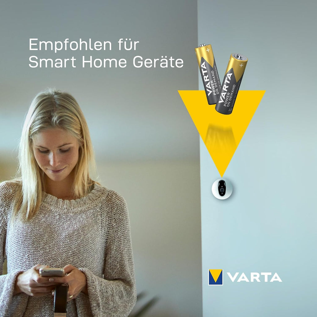 Varta Batterien AAA 100 Stück Power on Demand Alkaline 1,5 V Vorratspack