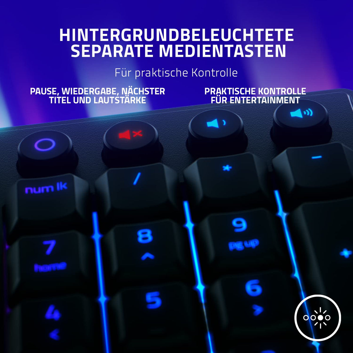Razer Ornata V3 X - Flache Membran-Tastatur mit Chroma RGB (Lautlose Membran-Switches, Ergonomische Handballenauflage, Tastenkappen Anti-UV-Beschichtung) QWERTZ DE-Layout | Schwarz