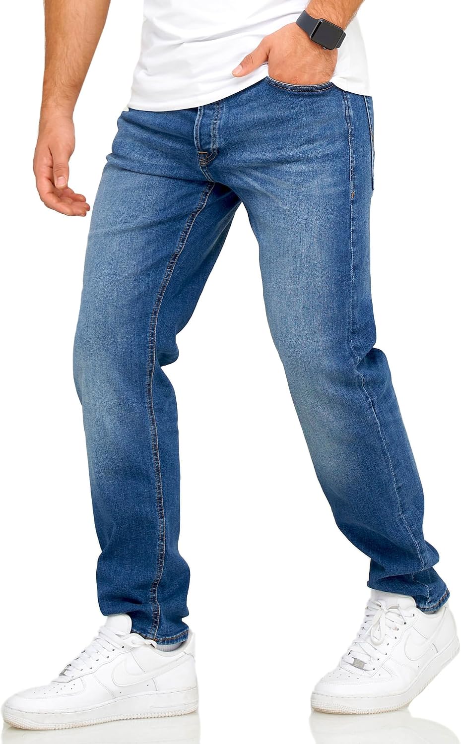 JACK & JONES Infinity Herren Jeans Mike ARIS Comfort Fit Denim Herrenhose