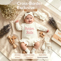 Pure Cotton Embroidery Newborn Long-sleeved Jumpsuit