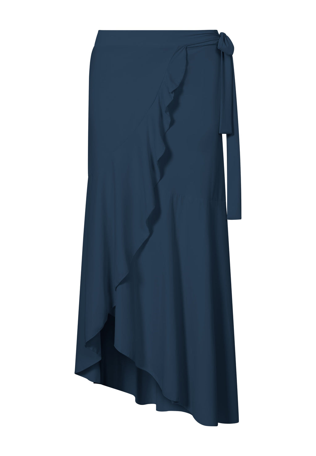 Jupe portefeuille Rio UV | Jupe asymétrique de protection solaire UPF50 - Marine