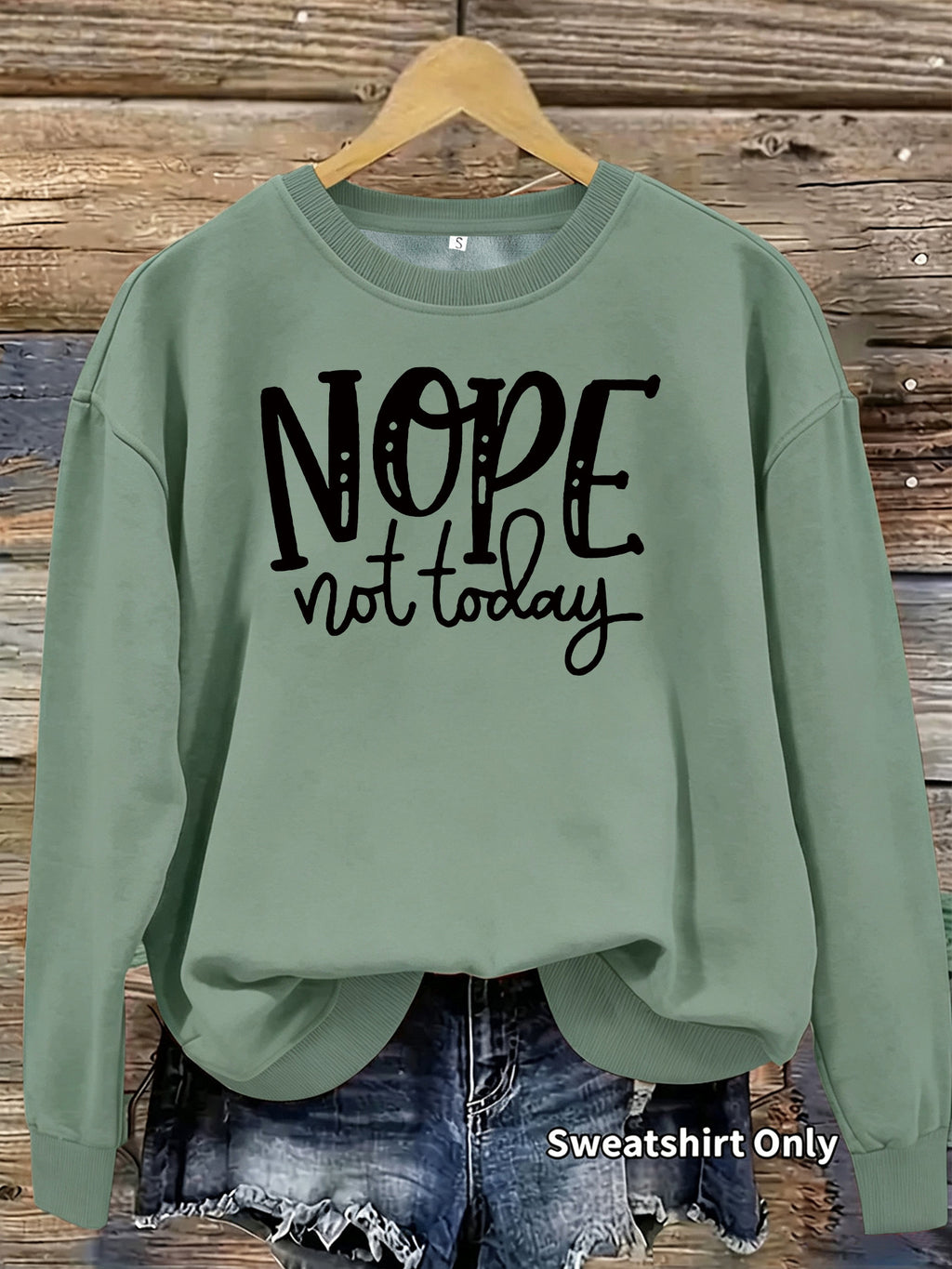 Loose velvet sweatshirt