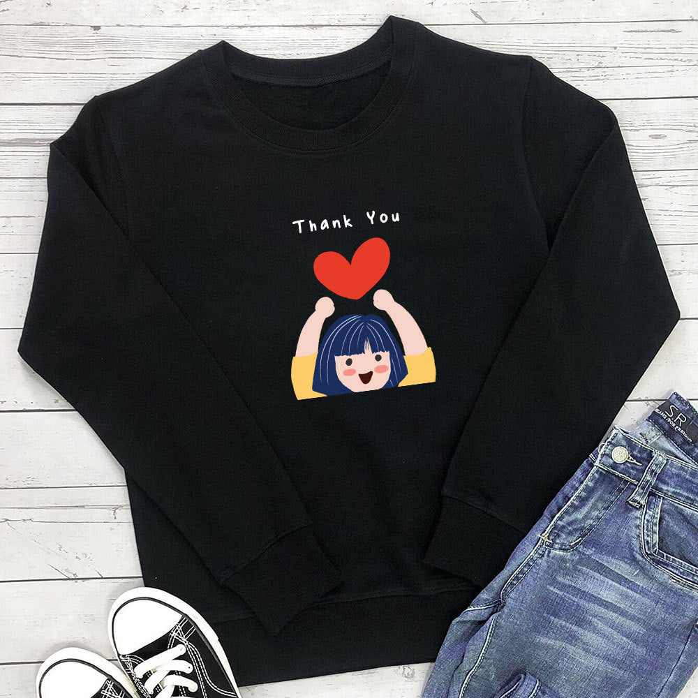 Sweat à capuche long et imprimé « Love »