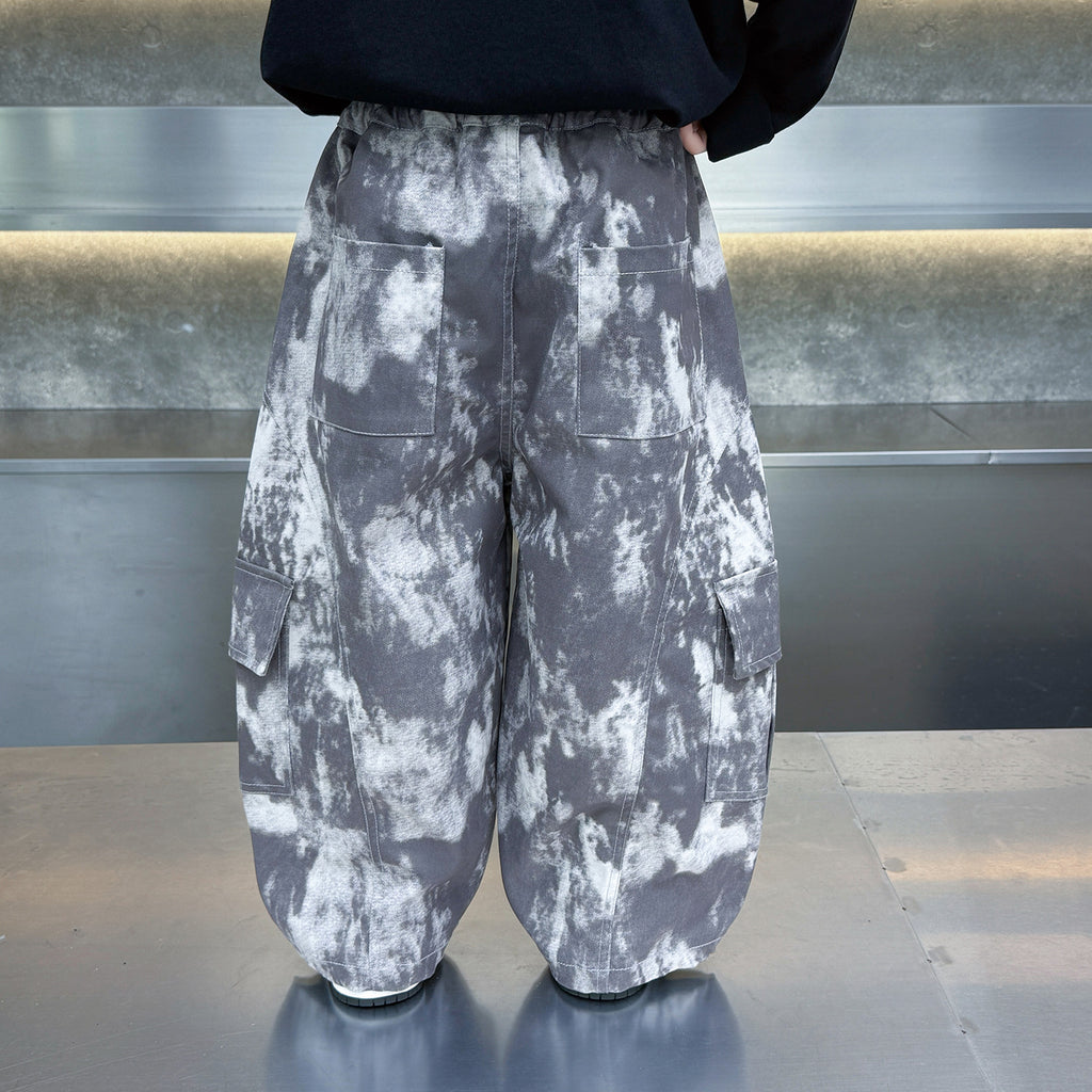 Pojkar Tie-Dye Fritidscargobyxor
