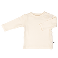 Camiseta de manga larga para bebé de bambú - CREMA