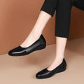 Women's Low-heeled Soft-soled Leather Shoes