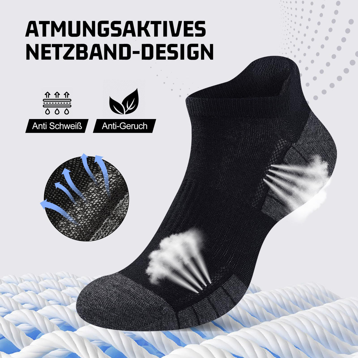 Sneaker Socken Herren Damen 10/20 Paar – Atmungsaktive Sportsocken